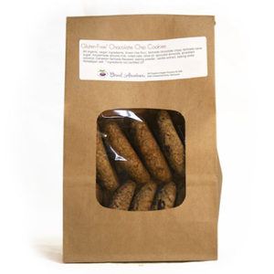 organic vegan GF chocolate chip cookies
