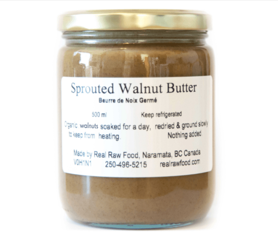 Real Raw Sprouted Organic Walnut Butter