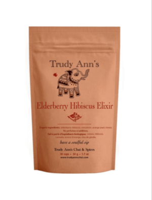 Trudy Ann's Chai Elderberry Hibiscus Elixir Front